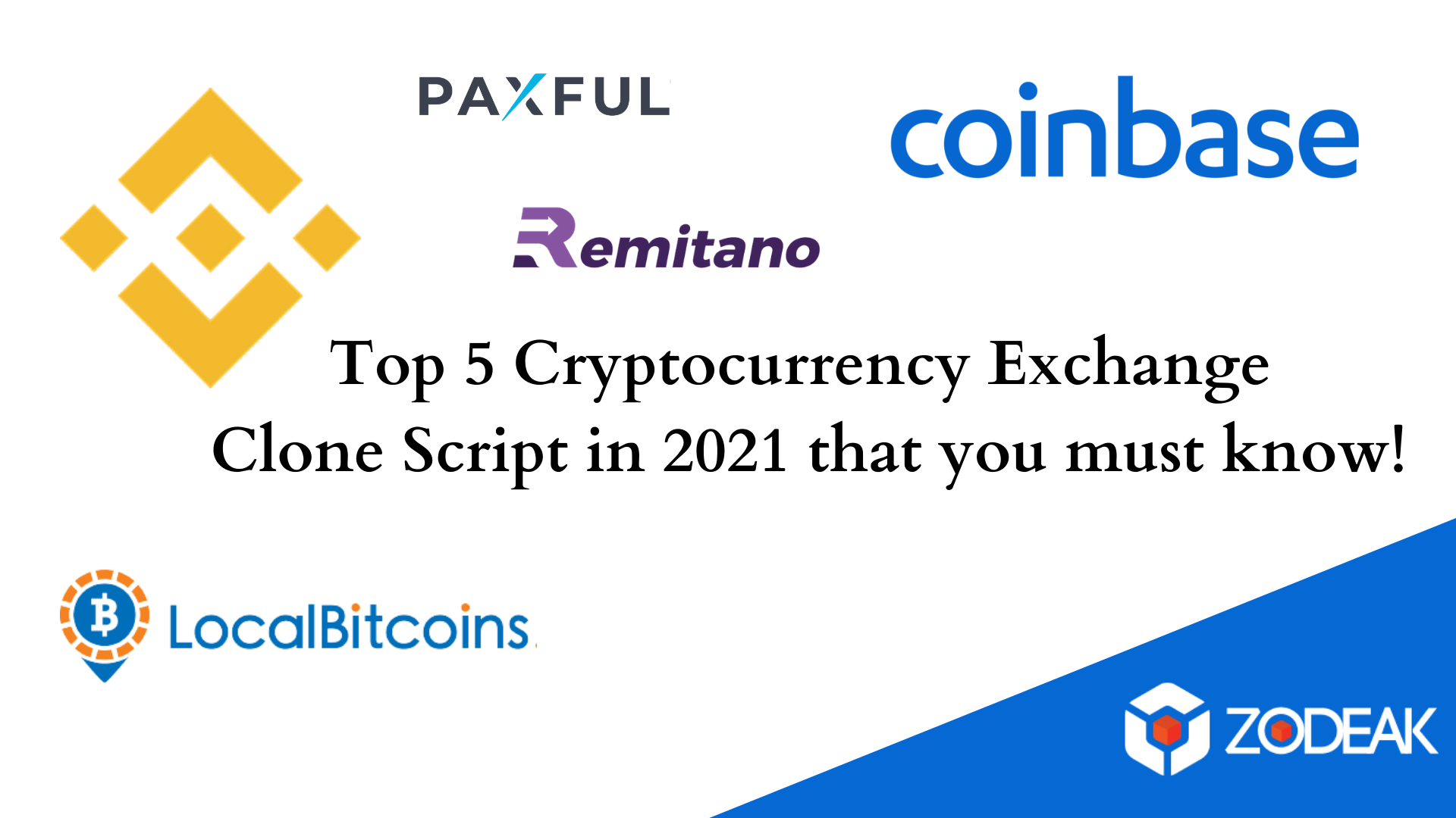 Top 5 Cryptocurrency Exchange Clone Script in 2021 | Zodeak