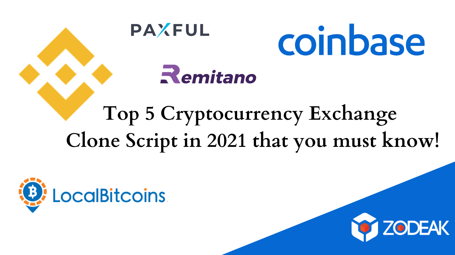 Top 5 Cryptocurrency Exchange Clone Script in 2021 | Zodeak