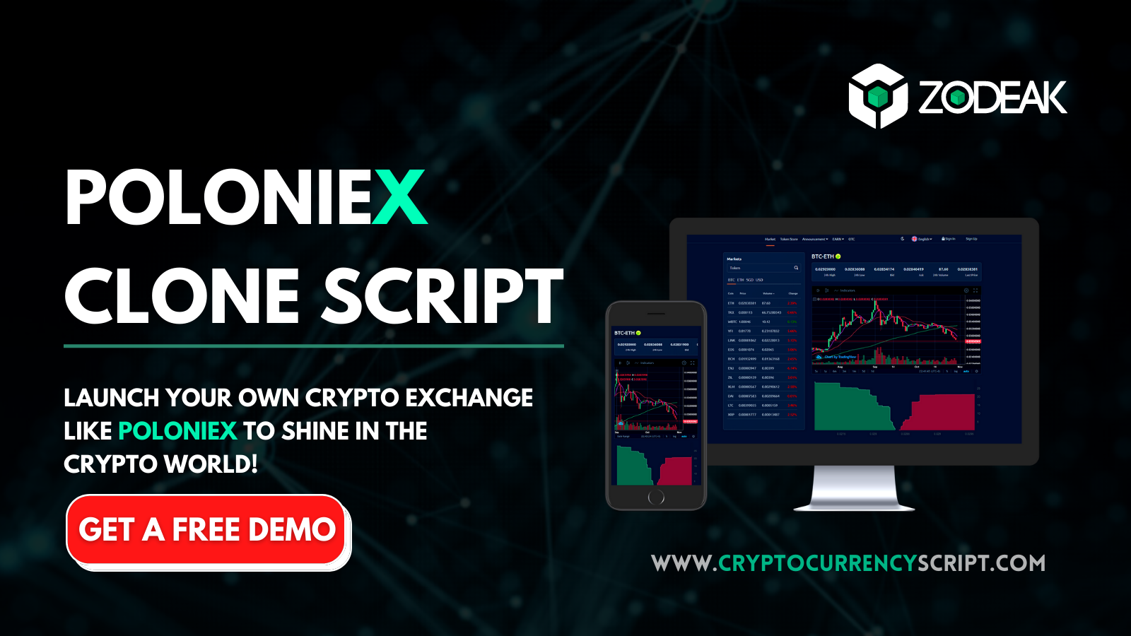 Poloniex Clone Script – Kickstart your own Cryptocurrency Exchange Platform like Poloniex