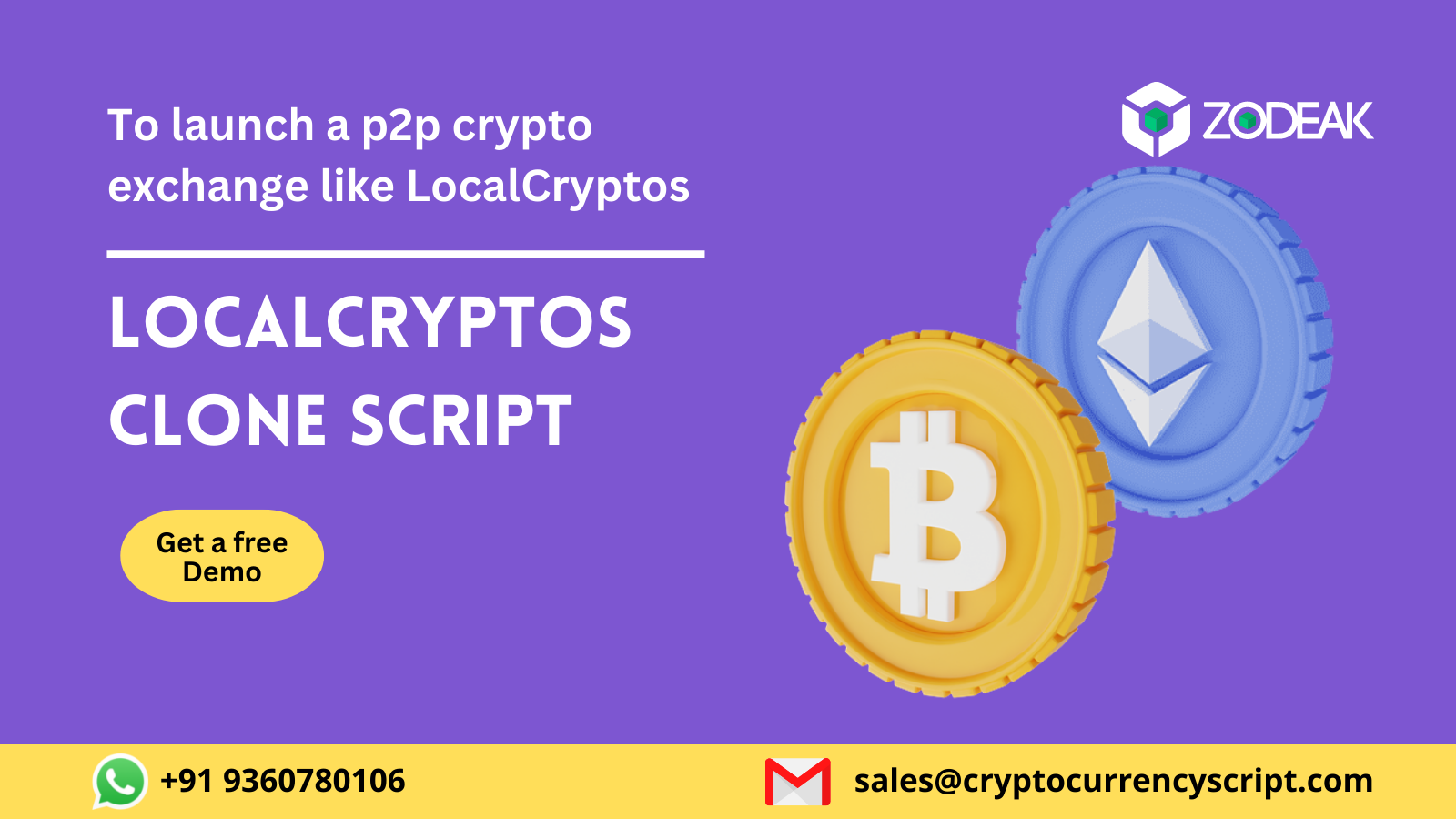 To launch a p2p crypto exchange like LocalCryptos | LocalCryptos clone script