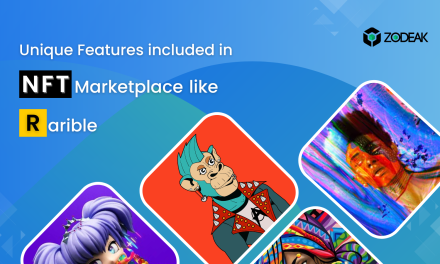 What are the Unique features included in Zodeak’s NFT Marketplace like Rarible?